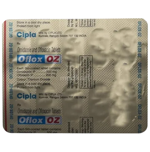 oflox oz tablet 10's